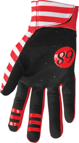 Thor Mainstay Gloves - Slice - White/Red - Medium 3330-7293 - Cycle City Outdoors