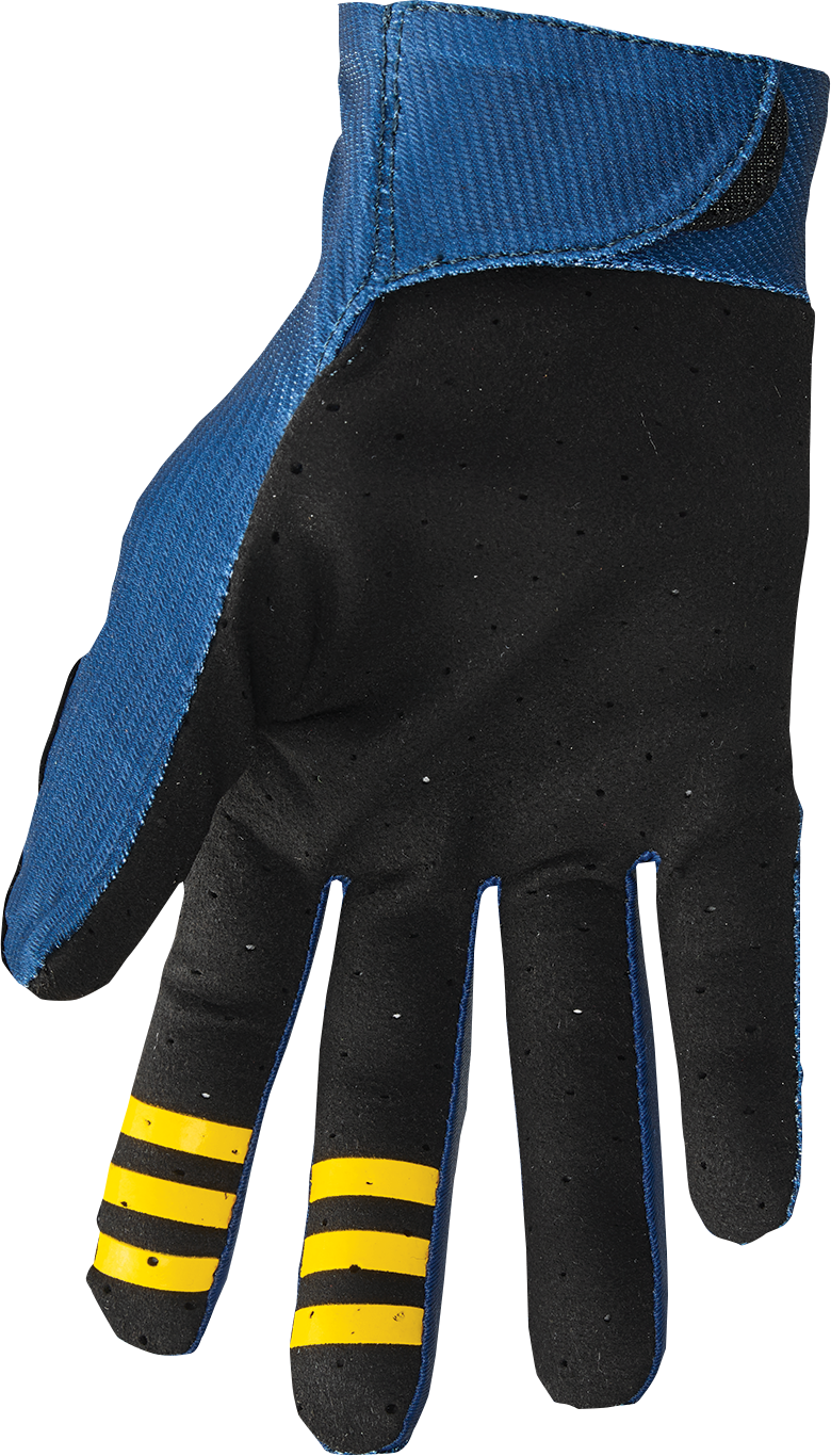 Thor Mainstay Gloves - Roosted - Navy/Lemon - Large 3330-7306 - Cycle City Outdoors
