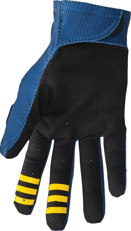 Thor Mainstay Gloves - Roosted - Navy/Lemon - Large 3330-7306 - Cycle City Outdoors