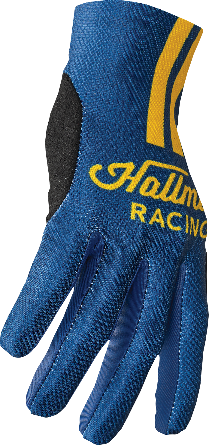 Thor Mainstay Gloves - Roosted - Navy/Lemon - Large 3330-7306 - Cycle City Outdoors