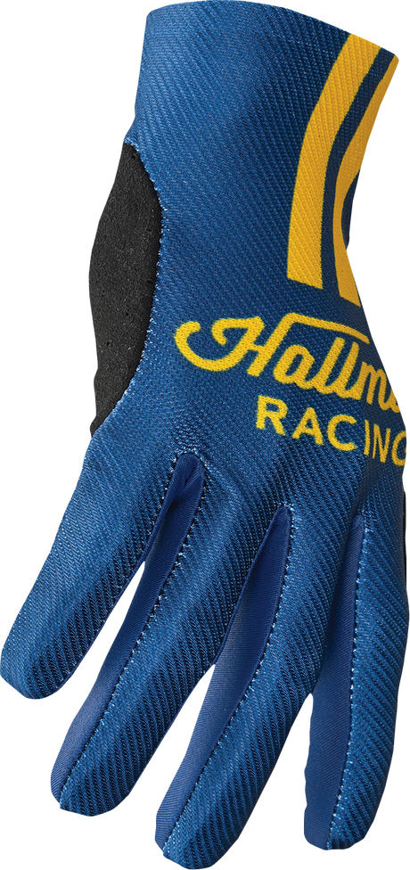 Thor Mainstay Gloves - Roosted - Navy/Lemon - Large 3330-7306 - Cycle City Outdoors