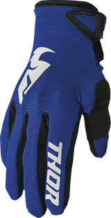 Thor Youth Sector Gloves - Navy/White - 2XS 3332-1738 - Cycle City Outdoors