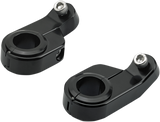 BILTWELL O/S Speed Clamps - Black Electroplated - Angled 6903-201