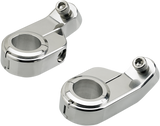 BILTWELL O/S Speed Clamps - Chrome - Angled 6903-105