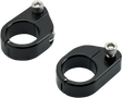 BILTWELL O/S Speed Clamps - Black Electroplated - Straight 6907-201
