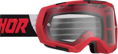 Thor Regiment Goggles - Red/Black - Clear 2601-2800 - Cycle City Outdoors