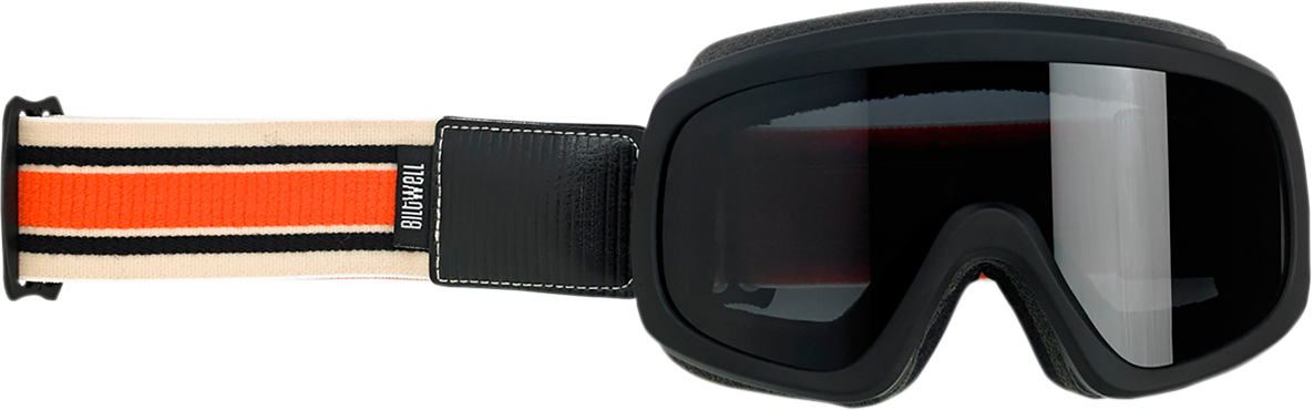 BILTWELL Overland 2.0 Goggle - Racer - Black/Orange/Cream - Smoke Lens 2111-5102-005