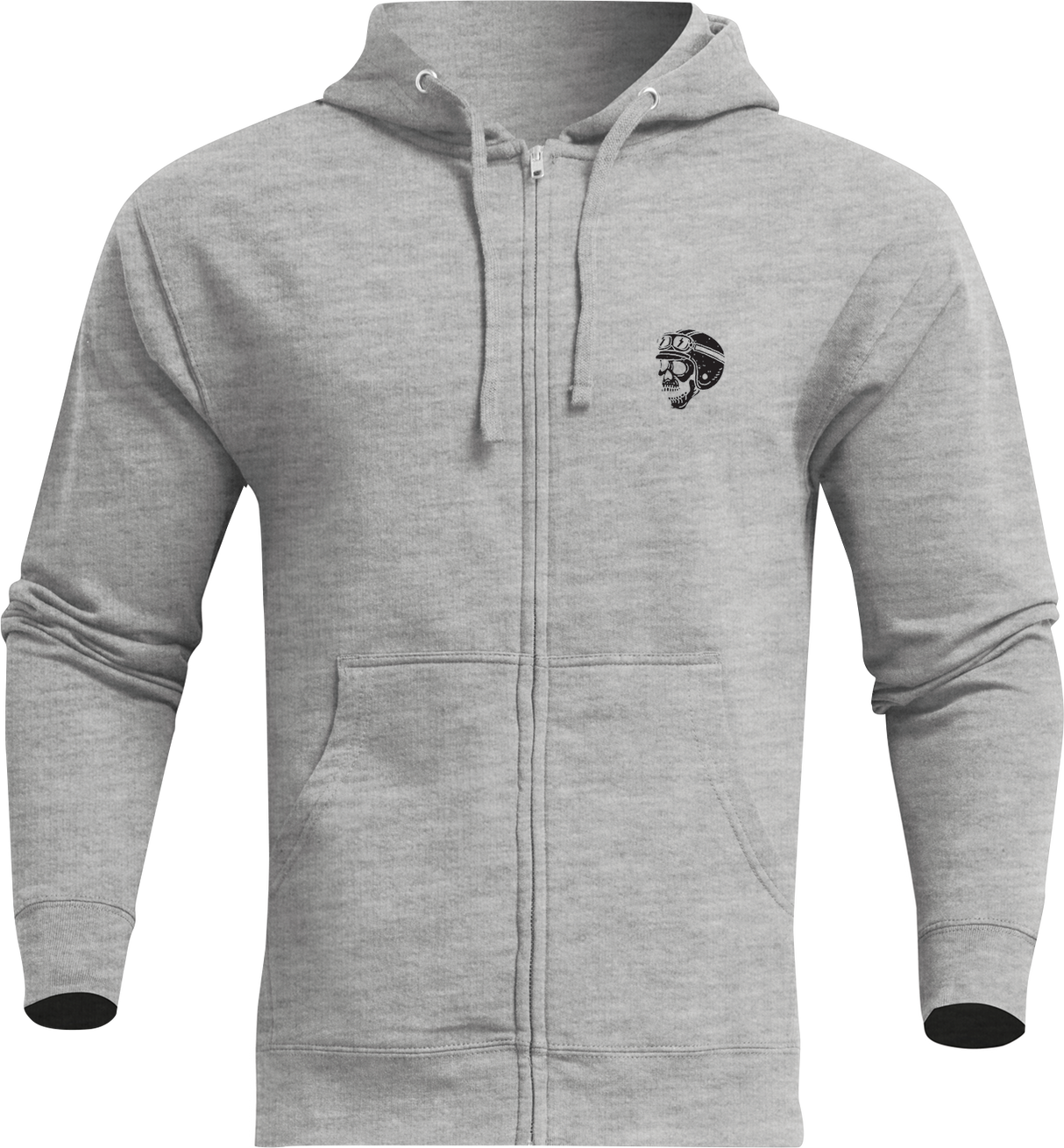 Thor Mindless Zip Fleece Sweatshirt - Heather Gray - Small 3050-6311 - Cycle City Outdoors