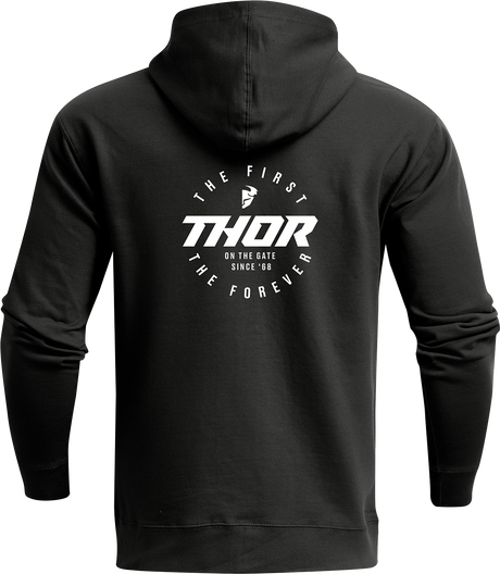 Thor Stadium Zip-Up Hooded Sweatshirt - Black - Large 3050-6318 - Cycle City Outdoors