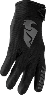 Thor Youth Sector Gloves - Black/Gray - Large 3332-1732 - Cycle City Outdoors