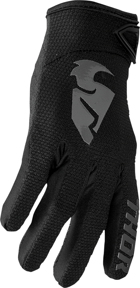 Thor Youth Sector Gloves - Black/Gray - Large 3332-1732 - Cycle City Outdoors
