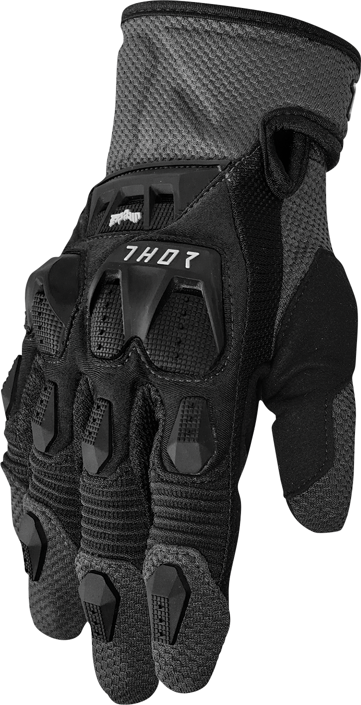 Thor Terrain Gloves - Black/Charcoal - Small 3330-7280 - Cycle City Outdoors
