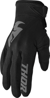 Thor Sector Gloves - Black/Gray - 2XL 3330-7254 - Cycle City Outdoors