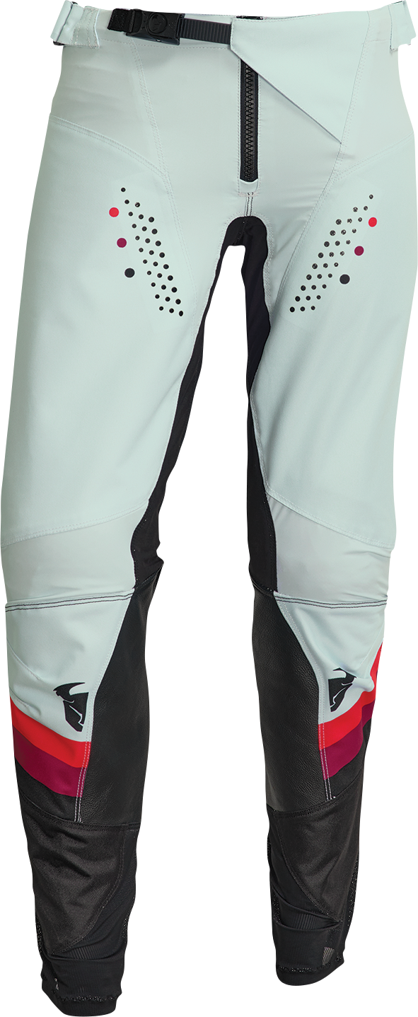 THOR Women's Pulse Rev Pants - Black/Mint - 7/8 2902-0326