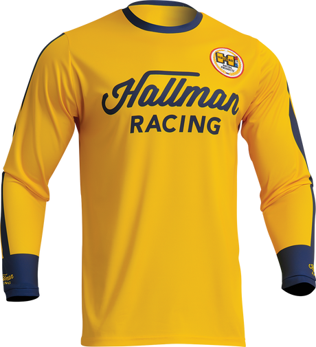 Thor Differ Roosted Jersey - Lemon/Navy - XL 2910-7124 - Cycle City Outdoors