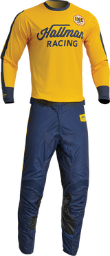 THOR Differ Roosted Jersey - Lemon/Navy - Small - 2910-7121