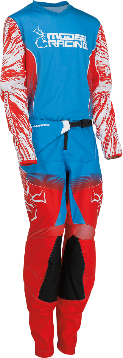 MOOSE RACING Youth Agroid Pants - Red/White/Blue - 26 2903-2271 - Cycle City Outdoors