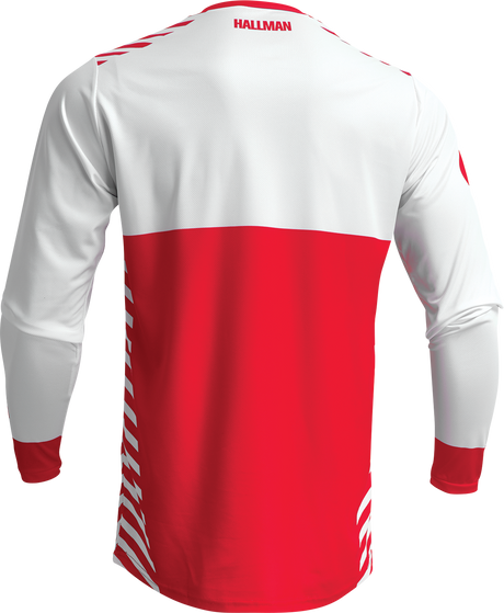 Thor Differ Slice Jersey - White/Red - Small 2910-7133 - Cycle City Outdoors
