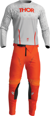 Thor Pulse Mono Jersey - Gray/Orange - Large 2910-7111 - Cycle City Outdoors