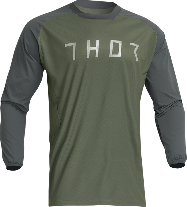 Thor Terrain Jersey - Army/Charcoal - 3XL 2910-7171 - Cycle City Outdoors