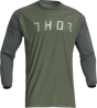 Thor Terrain Jersey - Army/Charcoal - 3XL 2910-7171 - Cycle City Outdoors