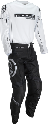 MOOSE RACING Qualifier? Pants - Black/White - 36 2901-10354 - Cycle City Outdoors