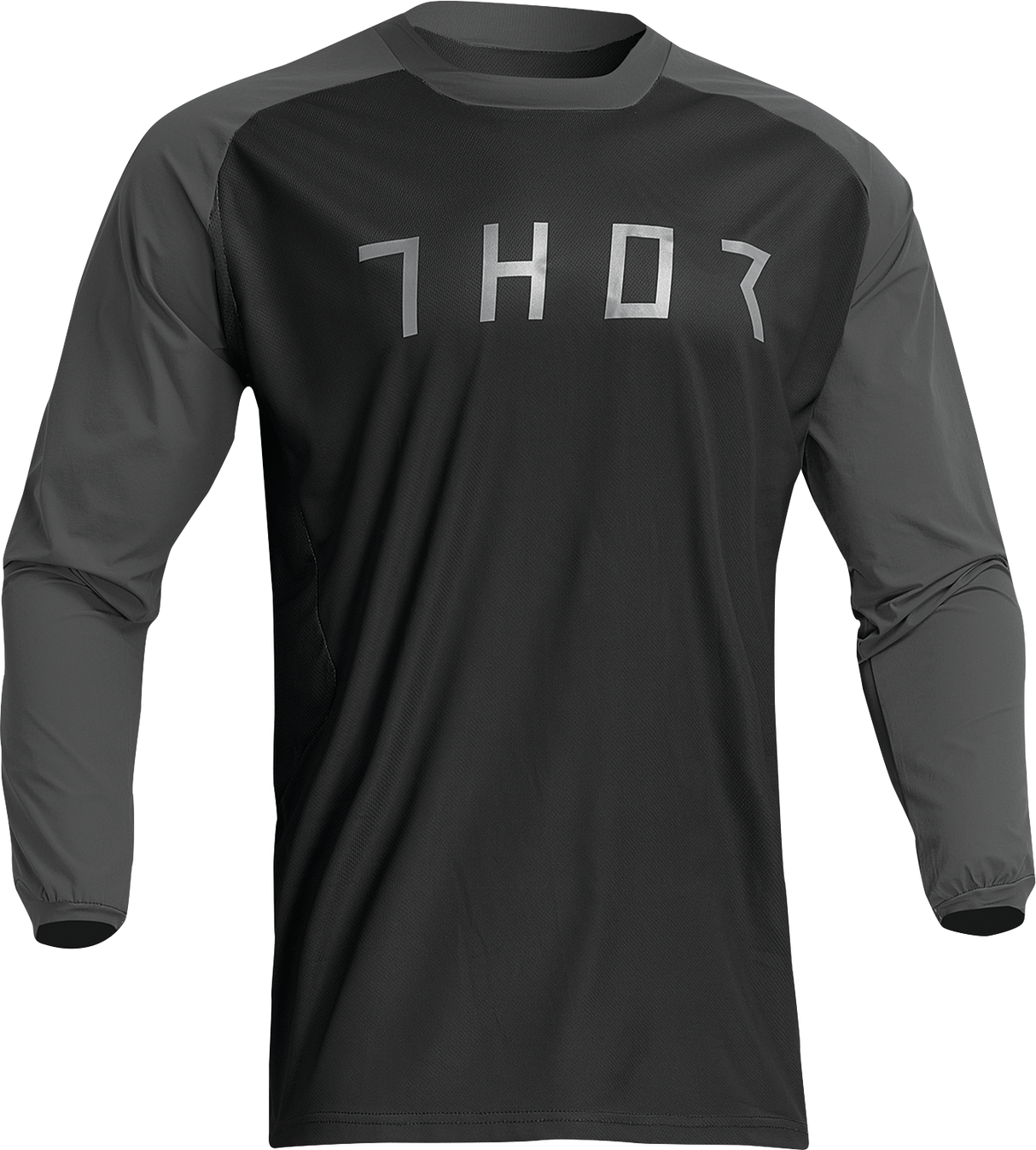 Thor Terrain Jersey - Black/Charcoal - Small 2910-7160 - Cycle City Outdoors