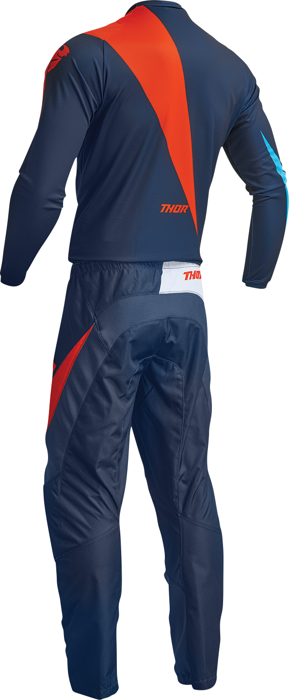 THOR Sector Edge Jersey - Navy/Orange - XL 2910-7149