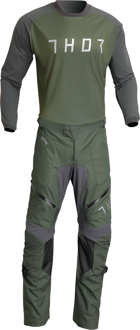 Thor Terrain Jersey - Army/Charcoal - 3XL 2910-7171 - Cycle City Outdoors