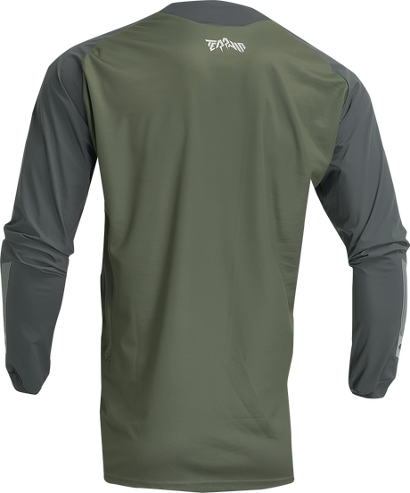 Thor Terrain Jersey - Army/Charcoal - 2XL 2910-7170 - Cycle City Outdoors