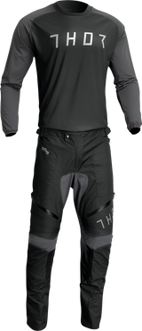 Thor Terrain Jersey - Black/Charcoal - Small 2910-7160 - Cycle City Outdoors