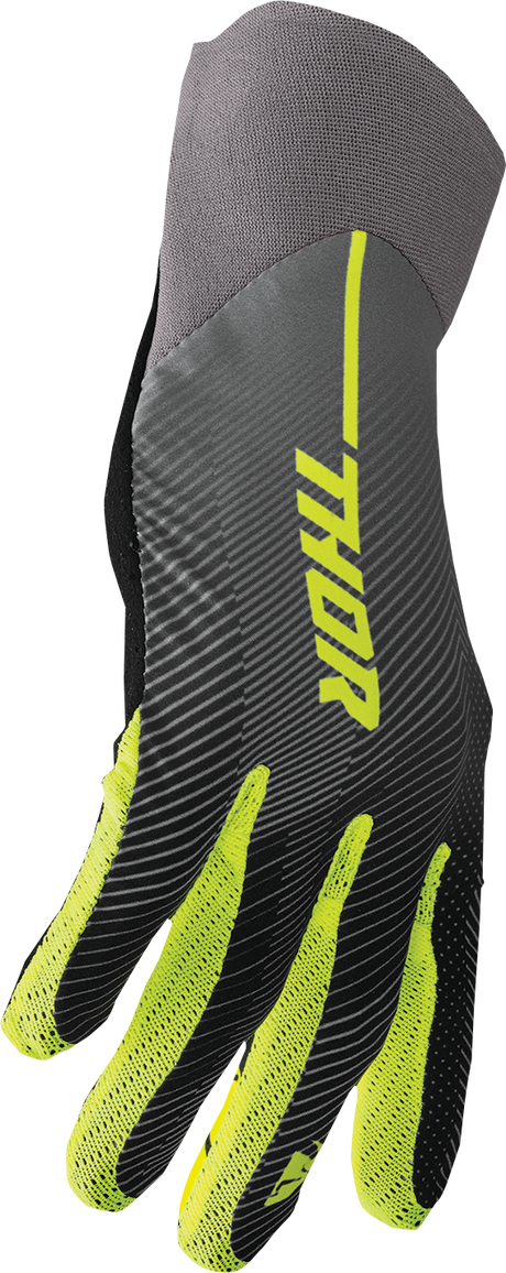 Thor Agile Tech Gloves - Gray/Acid - XL 3330-7205 - Cycle City Outdoors