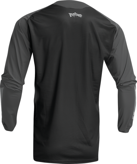Thor Terrain Jersey - Black/Charcoal - Small 2910-7160 - Cycle City Outdoors
