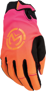 MOOSE RACING SX1* Gloves - Pink/Orange - Medium 3330-7328 - Cycle City Outdoors