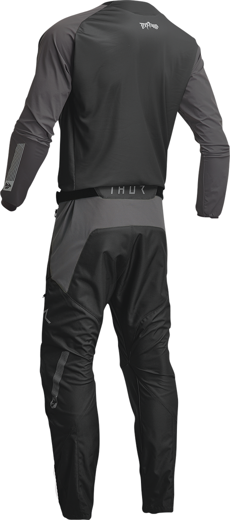 Thor Terrain Jersey - Black/Charcoal - 2XL 2910-7164 - Cycle City Outdoors