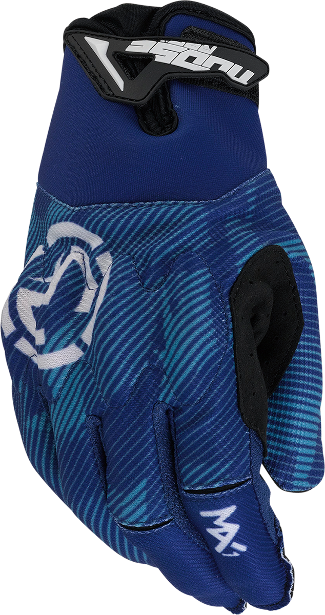 MOOSE RACING MX1 Gloves Blue Large 3330 7371 Cycle City Outdoors