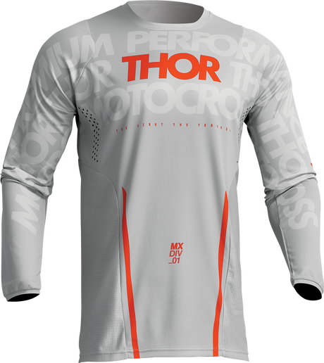 Thor Pulse Mono Jersey - Gray/Orange - XL 2910-7112 - Cycle City Outdoors
