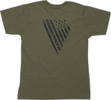 MOOSE RACING Youth Salute T-Shirt - Olive - Large 3032-3696