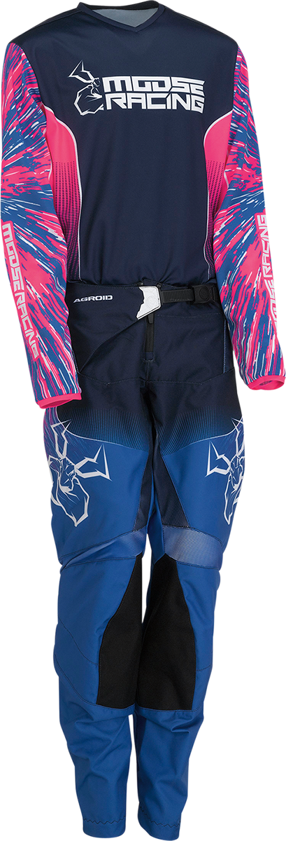 MOOSE RACING Youth Agroid Pants - Pink/Blue - 20 2903-2262 - Cycle City Outdoors