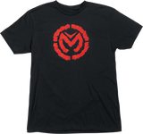 MOOSE RACING Fractured T-Shirt - Black/Red - XL 3030-22761