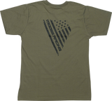 MOOSE RACING Youth Salute T-Shirt - Olive - Small 3032-3694