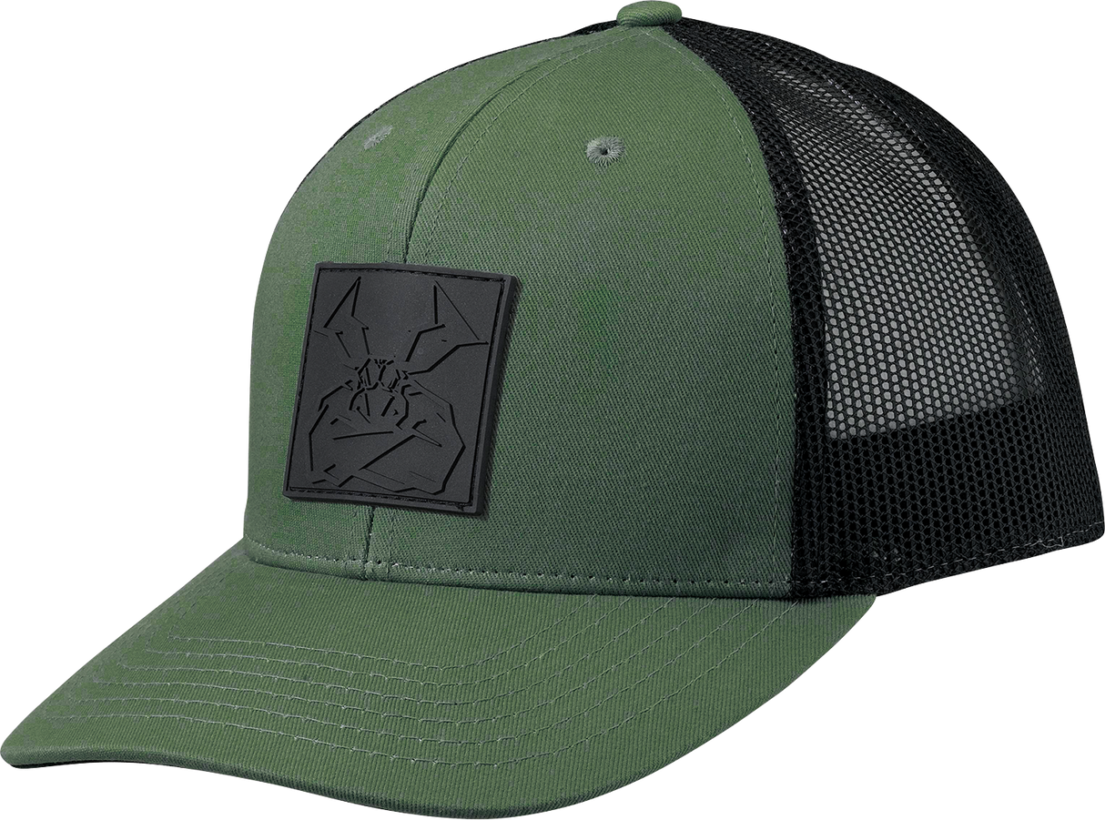 MOOSE RACING Moose Agroid Embossed Hat - Green/Black - One Size 2501-4009 - Cycle City Outdoors