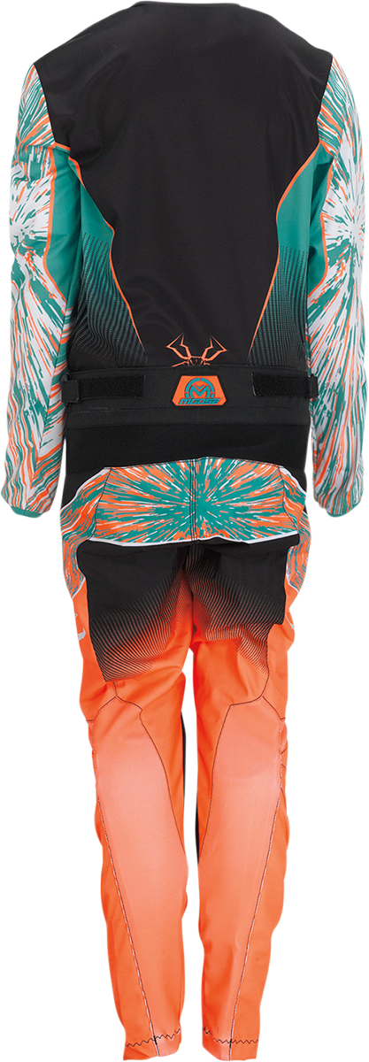 MOOSE RACING Youth Agroid Jersey - Teal/Orange/Black - Large 2912-2254 - Cycle City Outdoors