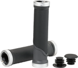 MOOSE RACING Mountain Bike Lock-On Grips - Black/Gray - 130 mm PRO-627EP - Cycle City Outdoors