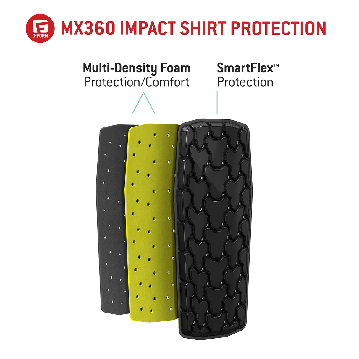 G-FORM MX360 Impact Shirt - Black - Large BP3602015 - Cycle City Outdoors
