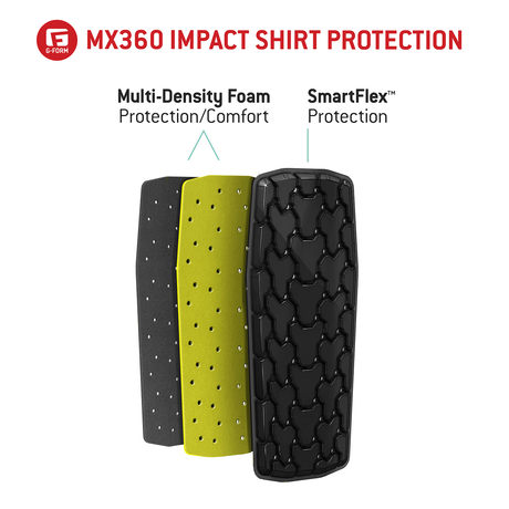 G-FORM MX360 Impact Shirt - Black - Small BP3602013 - Cycle City Outdoors