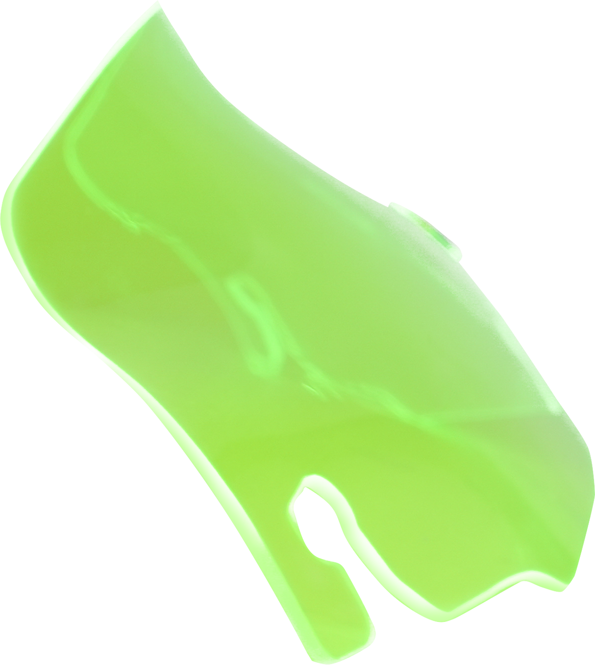 KLOCK WERKS Kolor Flare* Windshield - 3-1/2" - Green Ice - FLR KWW-01-0656