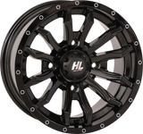 HIGH LIFTER Wheel - HL21 - Front/Rear - Gloss Black - 24x7 - 5/4.5 - 4+3 (+10 mm) 24HL21-1245