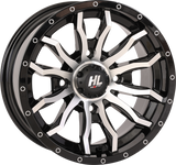 HIGH LIFTER Wheel - HL21 - Front/Rear - Gloss Black w/Machined - 22x7 - 4/137 - 4+3 (+10 mm) 22HL21-1137