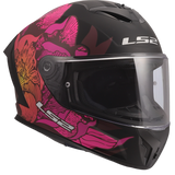 LS2 Rapid III Motorcycle Helmet Poppies